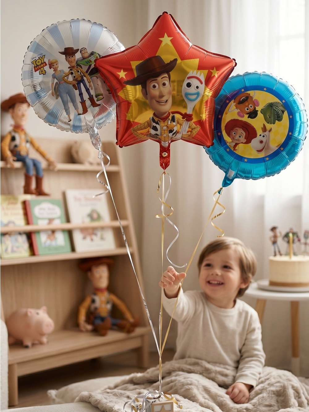 Disney Toy Story 4 Red Star Woody & Forky Foil Balloon Bouquet